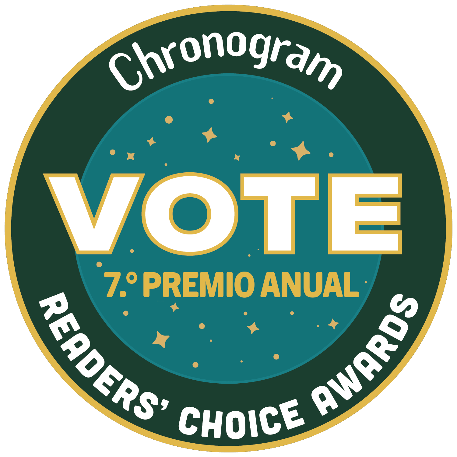 Vote por US - Sello de Chronogram 2026​​​​​​​